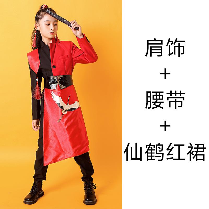 正品六儿童模西特大走秀礼服男女小主持合唱国潮装套装架子鼓演一