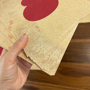 8寸10寸A4高清艺术微喷半生熟蜡染宣纸加厚空白自己写卡纸 毛笔软