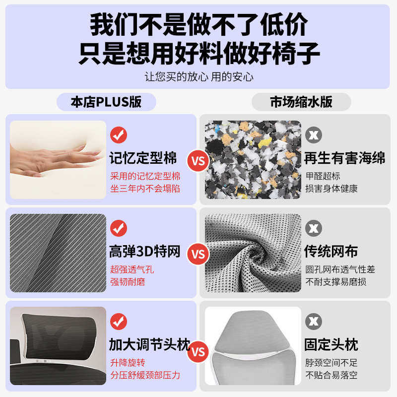 办公椅久坐不累人体工学椅舒适护腰可躺带搁脚椅子久坐转椅电脑椅