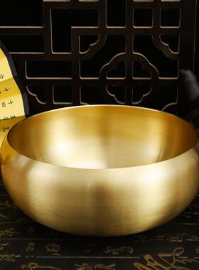 黄铜茶具茶洗洗盘纯黄铜茶道洗杯茶水盘泡功L721-731夫茶茶具茶道