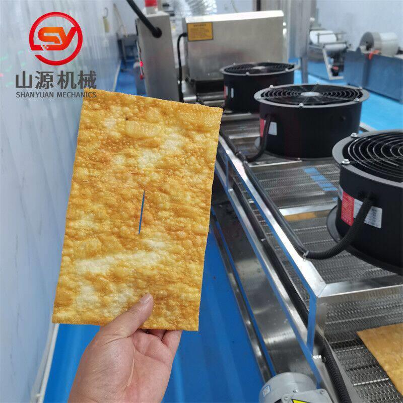 商用薄脆油炸机 连续式生产脆皮油炸机器 煎饼果子薄脆油炸设备
