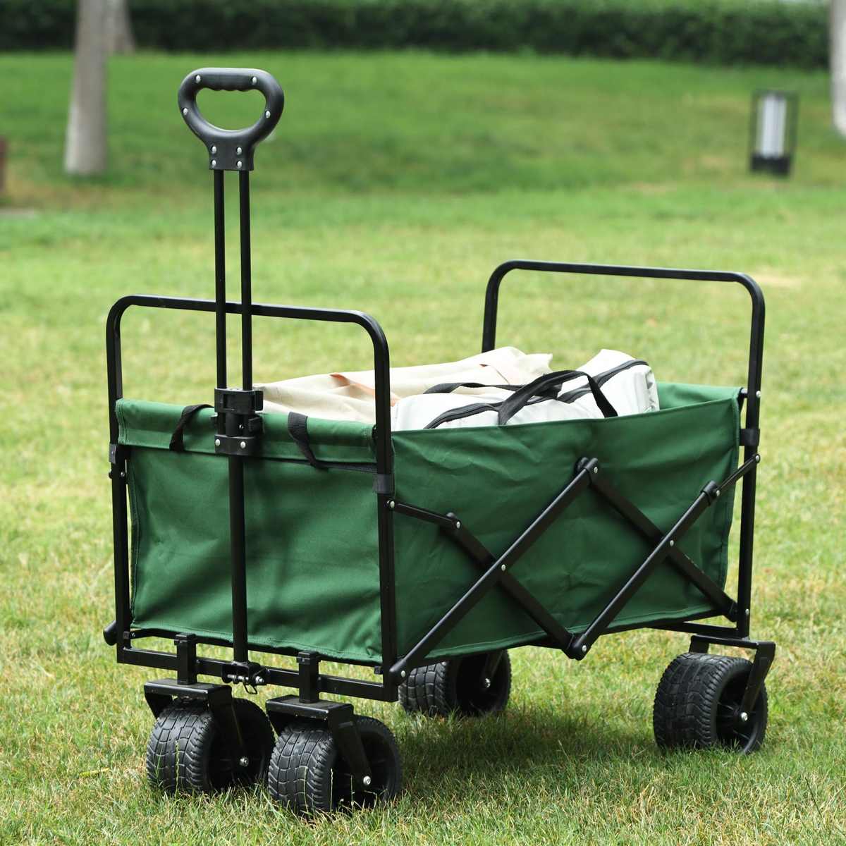 货推车户外营地野小买菜拉车露营餐车拉车车购物拉可折叠车推车