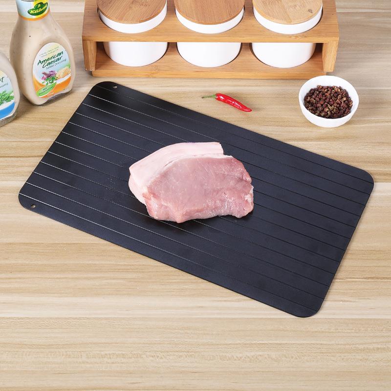 跨境快速解冻盘家用化冰铝质急速牛排冷冻食物肉类海鲜极速解冻板