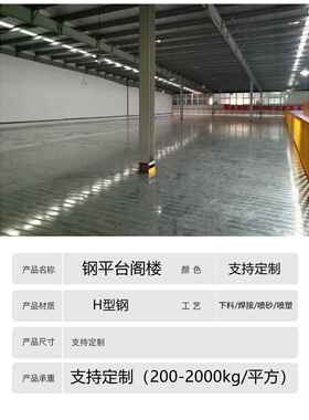 苏州厂家平可644拆卸拼平接厂房阁楼重型组阁合钢台仓库楼货架台