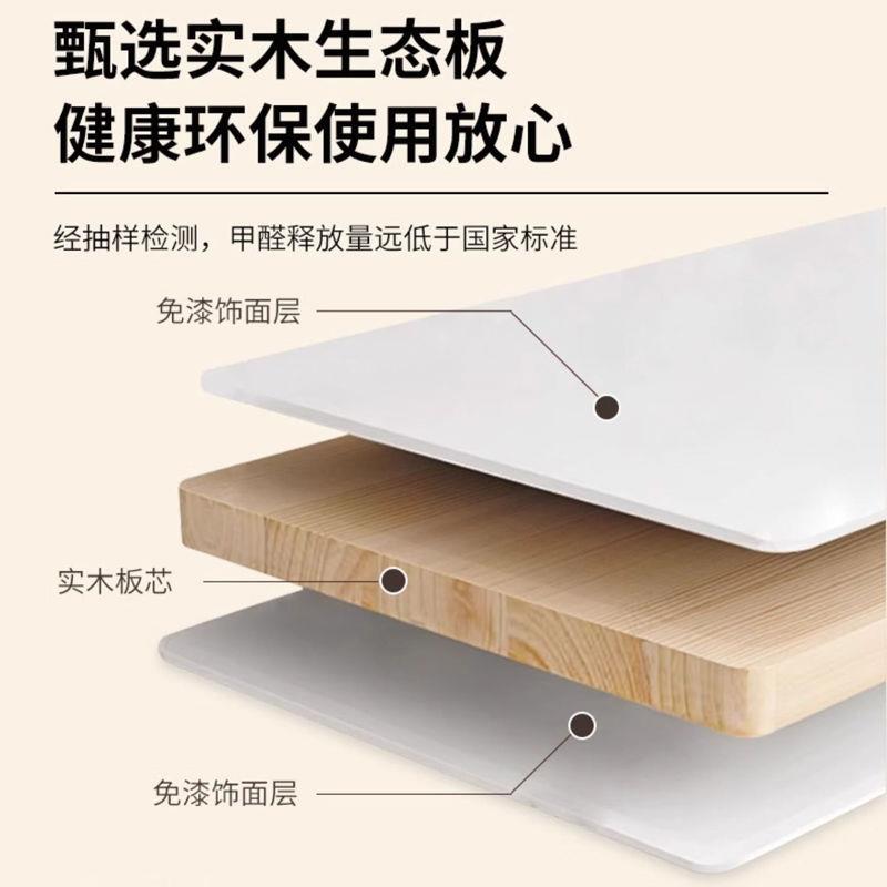 折叠电奶脑桌家ICV用一体书桌柜小型油风折卧室户实木叠式书桌隐