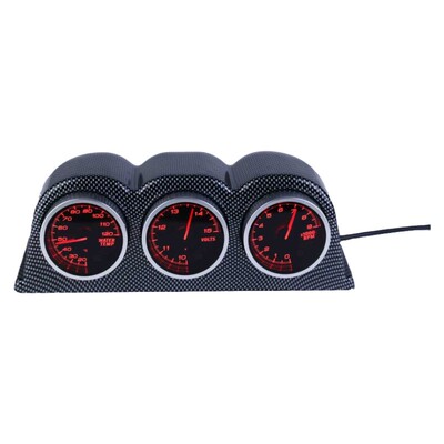 新款七彩OBD2多功能水温电压转速汽车房车赛车仪表抬头显Gauge