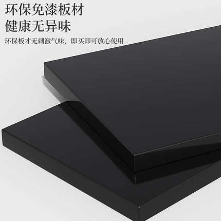 星选黑色鱼缸放置柜底柜非实木家用隔断方柜架子底座柜子简易承重