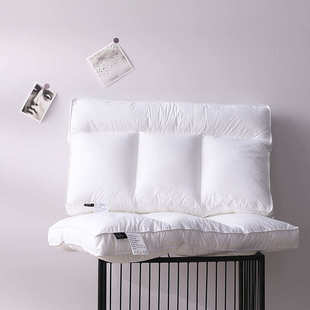 五星级酒店睡觉专用低枕头超薄枕芯超柔软一对装家用羽丝绒防螨虫