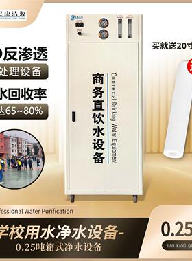 学校用水0.25吨每小时箱式反渗透设备直饮水设备软化设备工厂直销