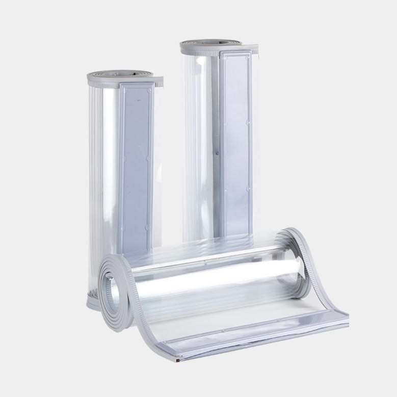 加工定制PVC磁吸透明门帘 店铺商用空调挡风隔热塑料四季隔断帘