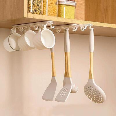 No-drill multi-use extendable pull-out hooks, home-use trace