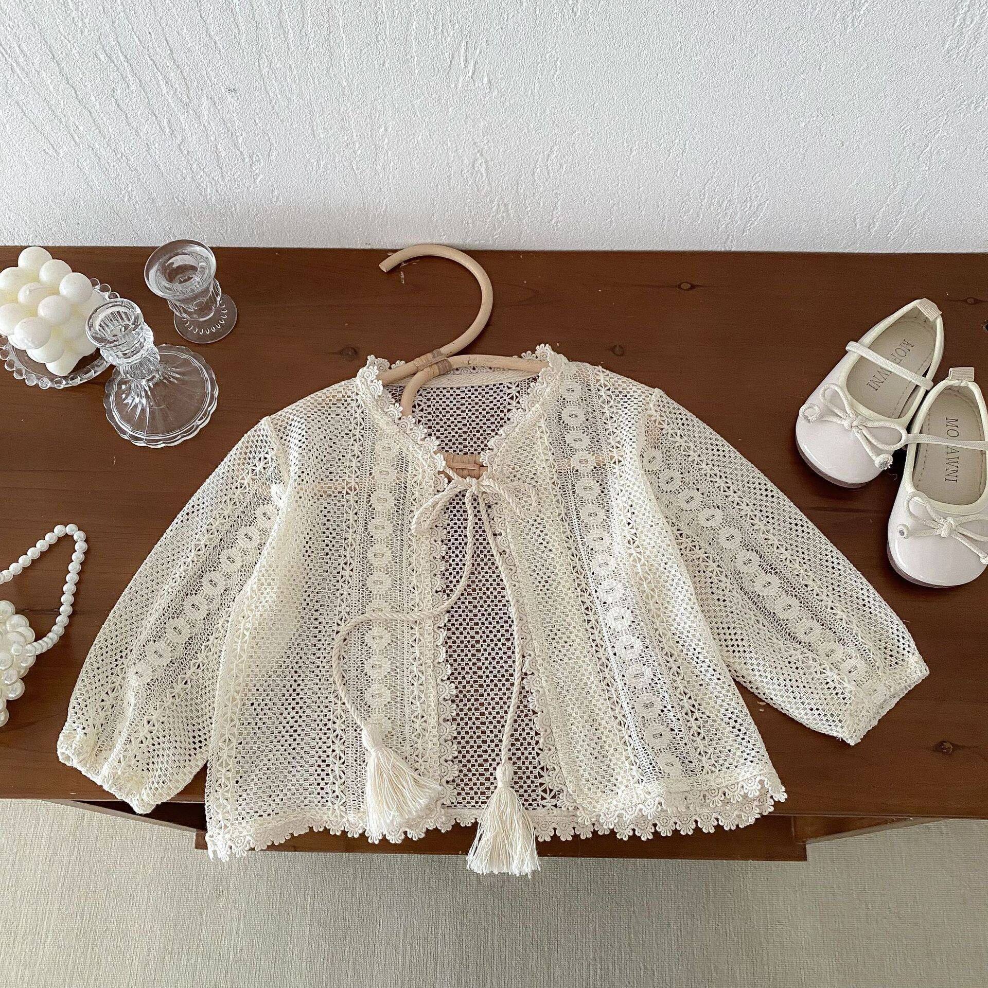 儿童户外出游防晒衣女童防晒衣纯色空调衫2026夏季女宝宝透气防蚊