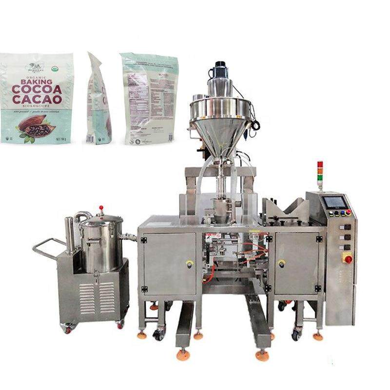 出口欧洲全自动螺杆计量粉剂给袋式包装机面粉奶粉孜然粉给袋机