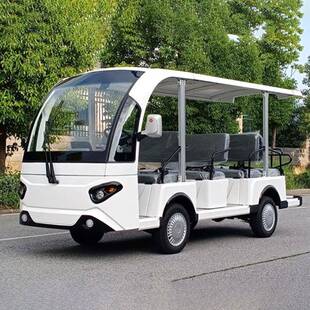 11座观光车电动四轮观光车酒店景区旅游代步车售楼处游览车摆渡车