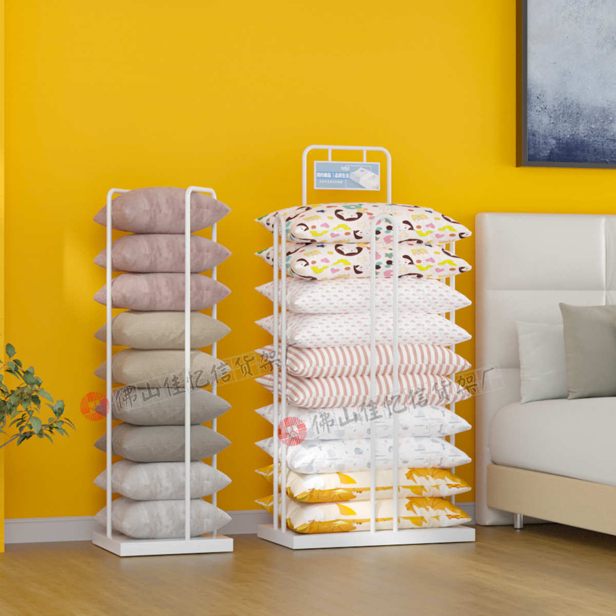 佳忆信货架厂直销抱枕展示架坐垫陈列架靠垫展示架家纺布艺展架