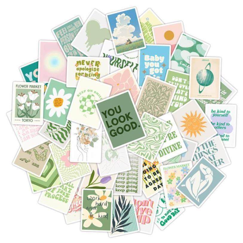 150Pcs Inspirational Quote Stickers Aesthetic Motivational - 实物图