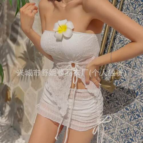 Bikini split swimsuit women's three chest swimsuit