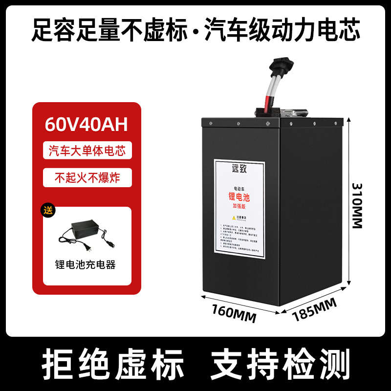 车锂电池二轮大容量三轮宁德电动车专用磷酸铁72v60v48v电瓶外卖