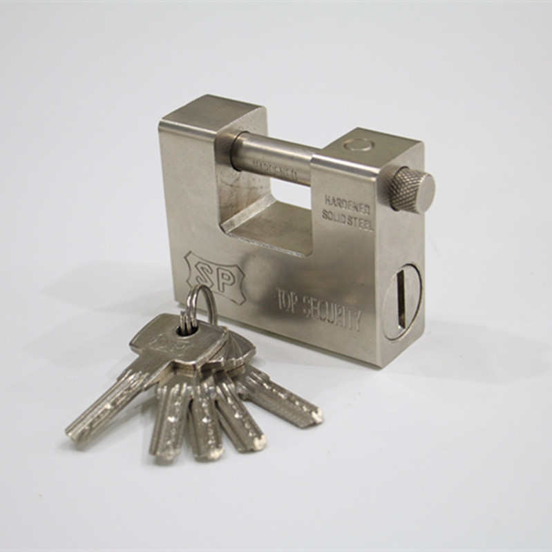 方圆锁业94mm铁钢锁 超厚大锁横开电脑钥匙巨型锁 仓库大门锁挂锁