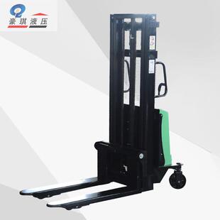 半自动堆高机站驾式 搬运液压叉车1吨1.5吨2吨半电动堆高车升高车