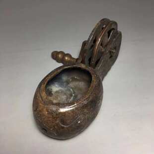 古董仿古玩古铜铜器黄铜摆件 件墨斗收乡下批发加厚老物件手玩