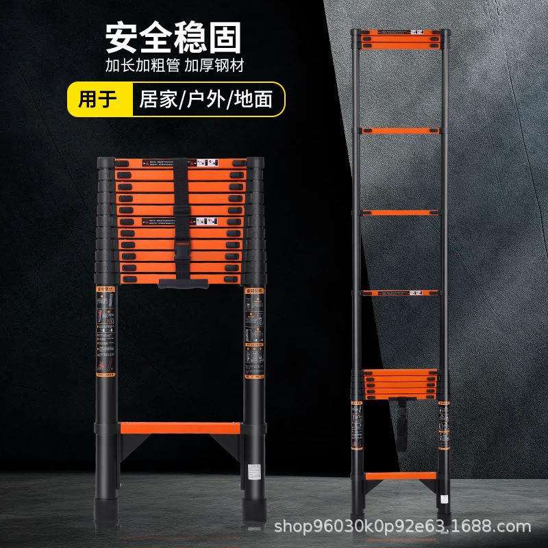 铝合金梯子直梯家用伸缩梯 多功能关节人字梯工程铝梯折叠梯直梯