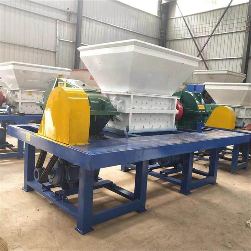 双轴撕碎机金属塑料木材轮胎旧家具工业固废垃圾再生回收粉碎机