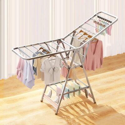 Stainless steel Drying rack balcony baby clothes hanger