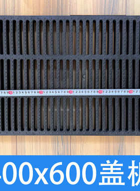 盖板塑料盖下水道雨水地沟槽盖明沟塑hdpe邑排水沟篦子400x600mm