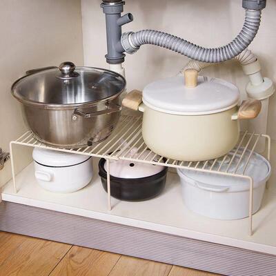 kitchen layering shelves cupboard dish shelf bathroom makeup