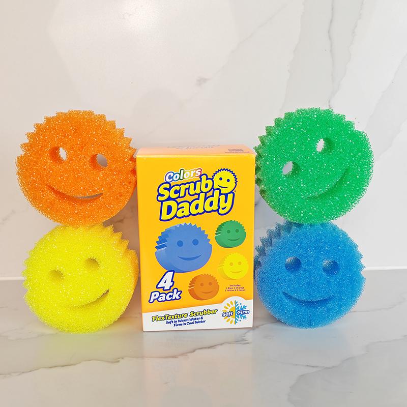 Scrubdaddy笑脸经典魔力海绵擦多功能厨房清洁擦洗碗擦多只组合