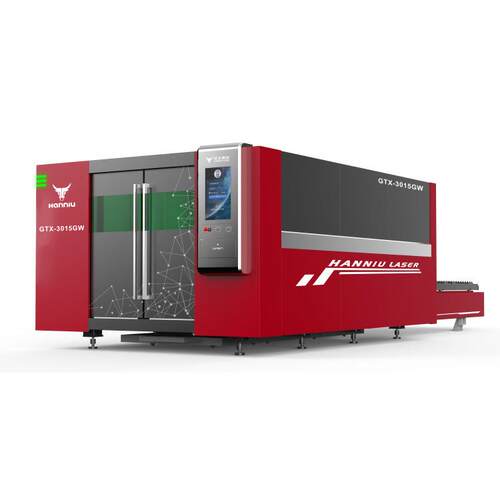 汉牛激光1500~12000瓦大包围交换平台光纤激光切割机GTX2060GW