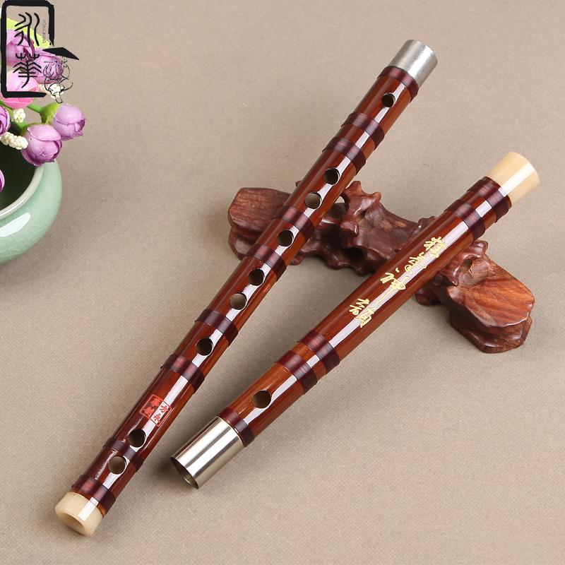正品奏永华精制横苦竖两用笛子乐器竹横笛 6孔竖笛直笛学专业演竹