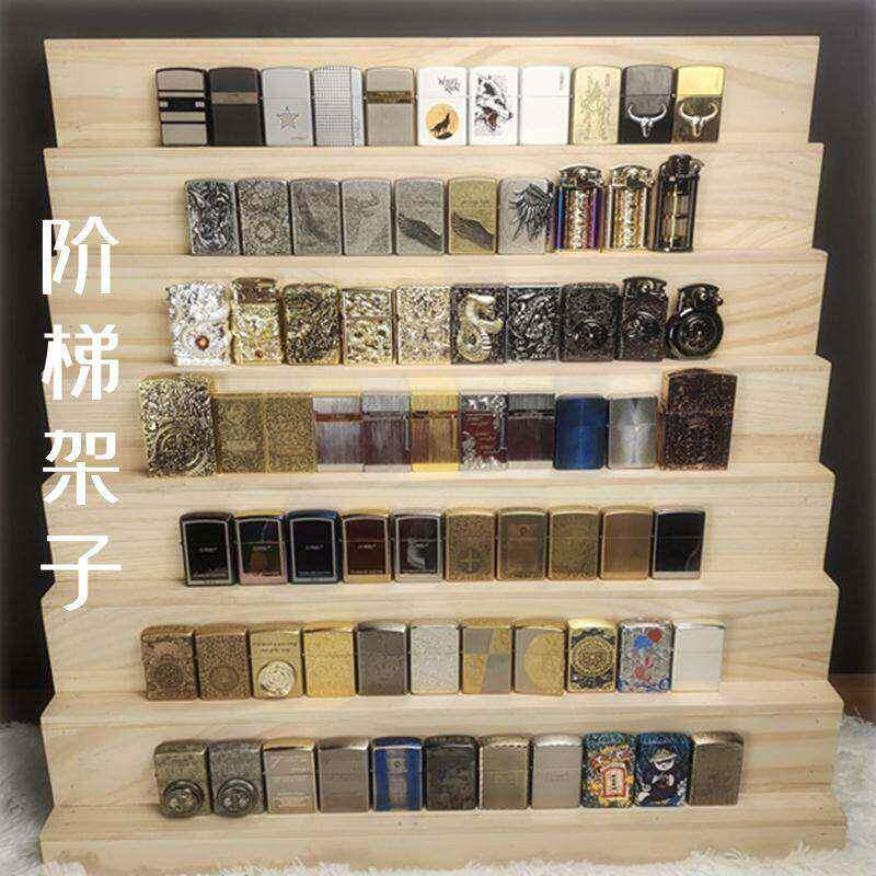 电商直播间阶梯架多层首饰品指甲精油展示架唐卡打火机收纳置物架
