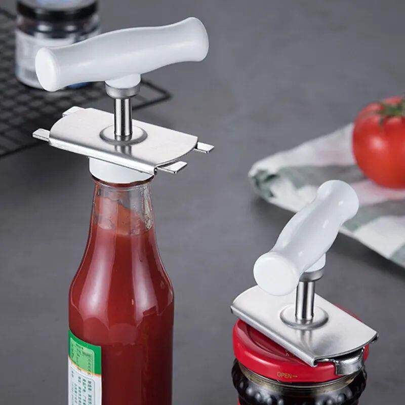 Stainless Steel Can Opener Labor-saving Unscrew Lid Multifun