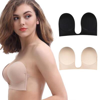 Invisible Push Up Bra Strapless Bras Dress Wedding Party Sti