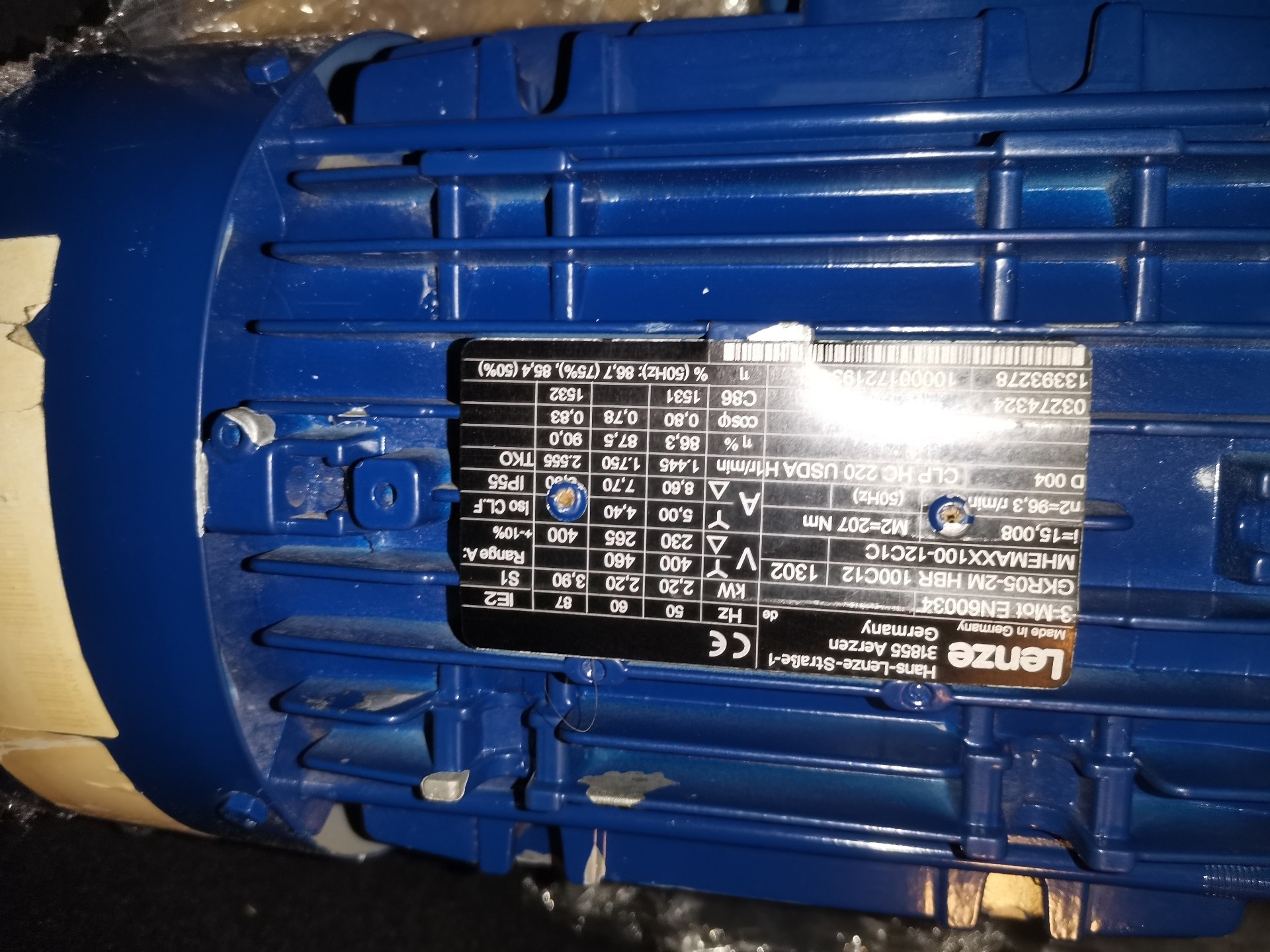 伦茨2.2KW马达减速机，速比1：15，定型机超喂马达