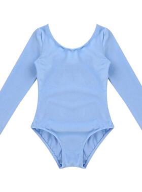 Kids Girls Classic Long Sleeves Ballet Dance Leotard Gymnast