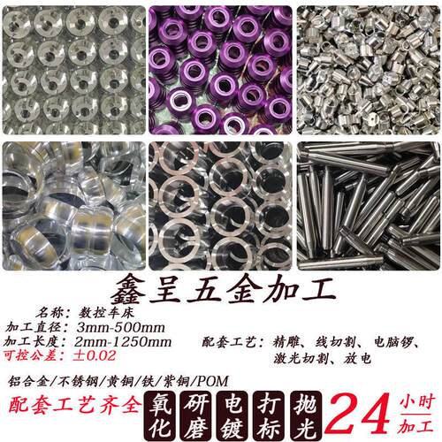 数控车床加工CNC加工铜铝不锈钢加工车床加工POMPEEK加工非标个性