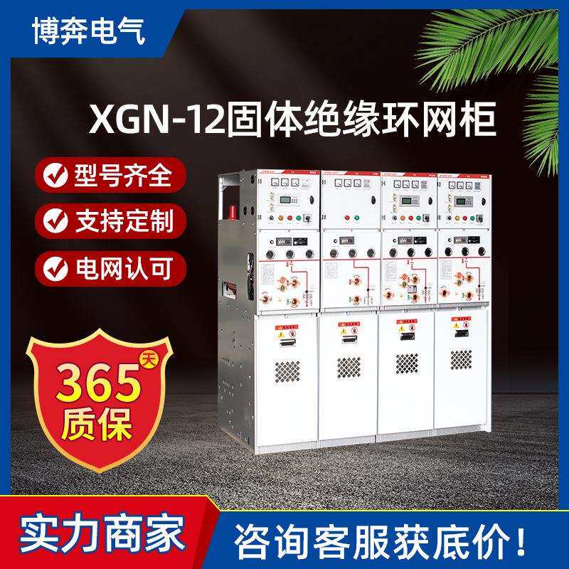 XGN-12固体绝缘环网柜10KV高压环网柜SF6配电开关柜计量进出线柜