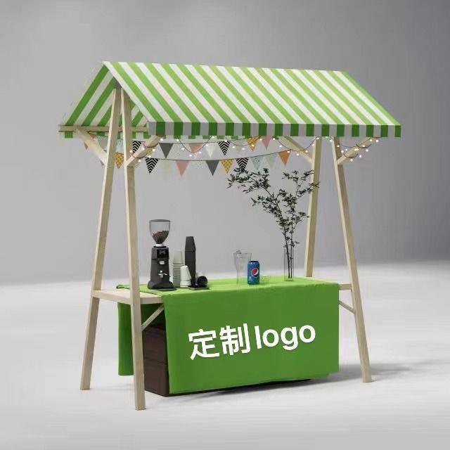 集市户外摊位展示架箱体促销木质售货折叠活动夜市摆摊移动花车