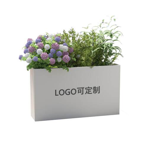 户外铁艺花箱隔断围栏商业街广场售楼部花槽花箱铁艺花槽外摆