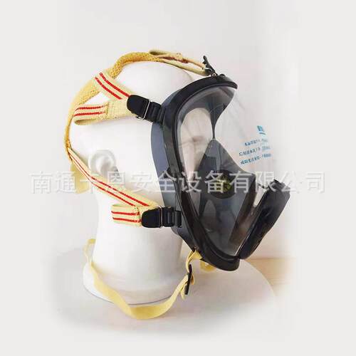 球面形全面罩胶五橡带芳纶阻燃头网点基础款眼镜架款空气呼吸器配