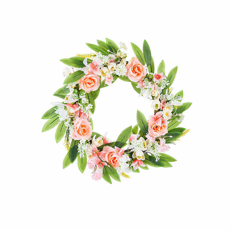 仿真玫瑰花花环假花藤圈婚礼椅背装饰家居墙挂花环大门挂件,节庆用品/礼品,吊顶纱幔,淘宝优惠券,粉丝福利购,淘宝优惠卷