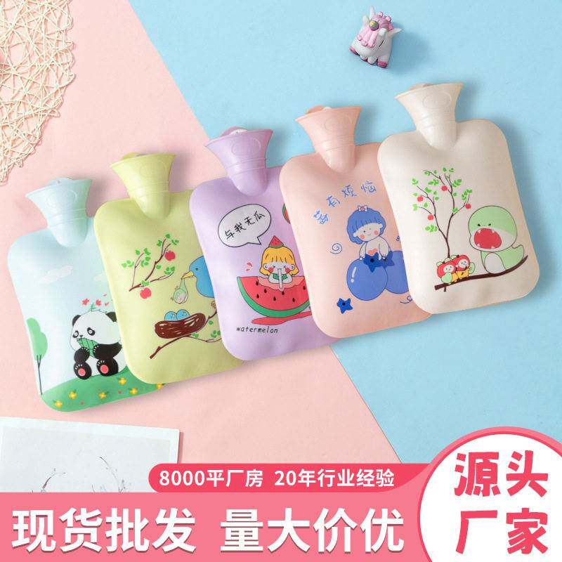 乐雪儿热水袋注水暖肚子暖水袋暖手宝女学生敷肚子可爱塑胶工厂发