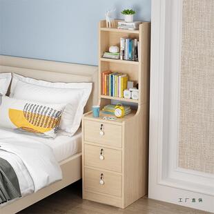 窄缝置物架转角柜客厅墙角储物柜卧室床边床头置物架角落收纳柜子