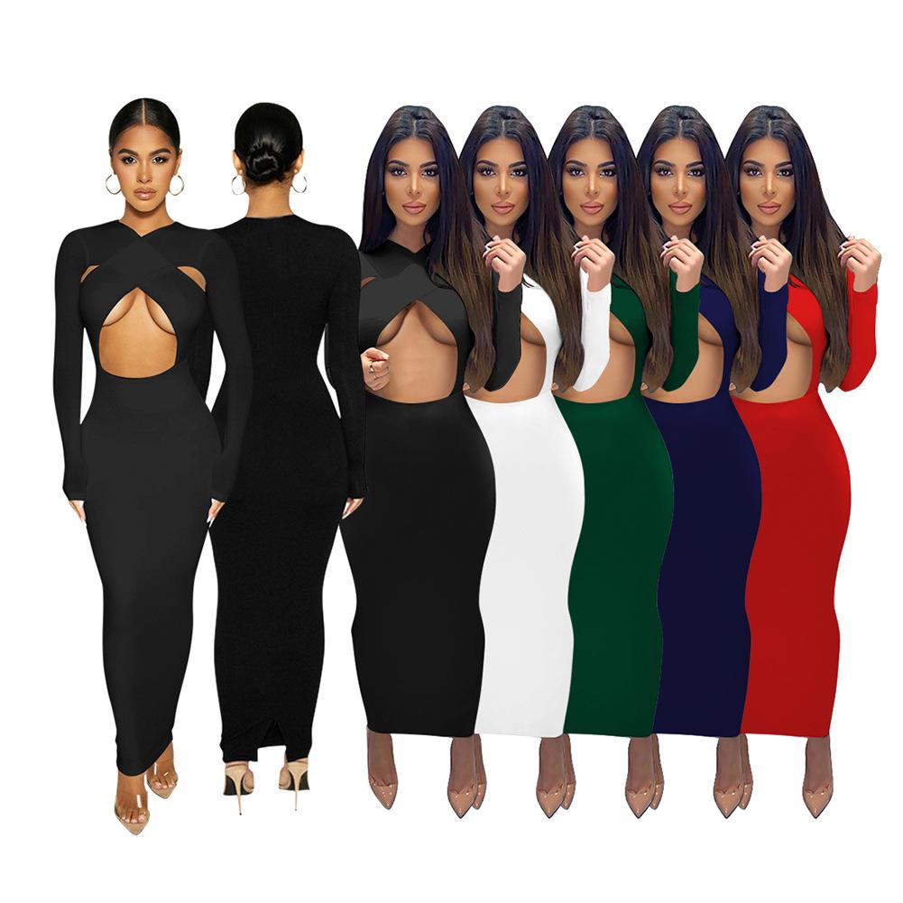 Womens commuting mid-length wrap temperament chest long