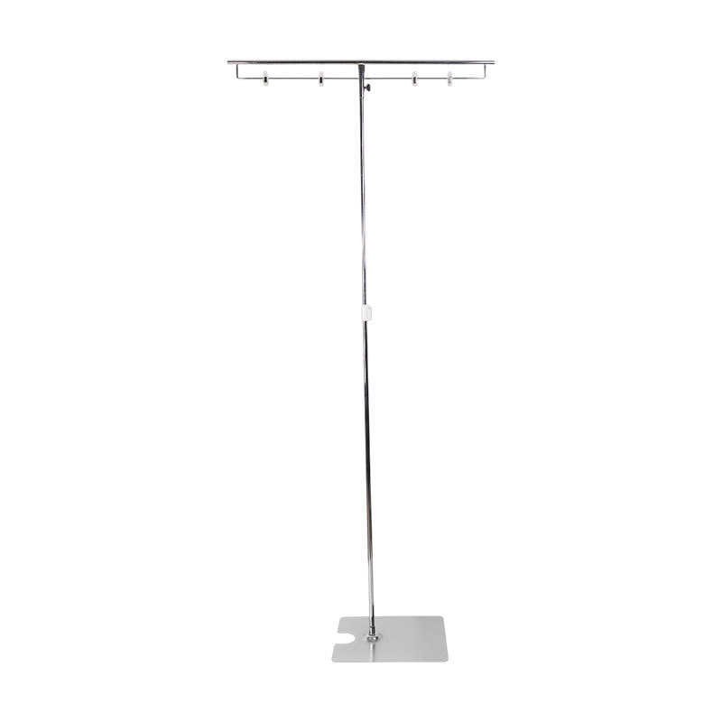 落地L型T型架超市便利店可伸缩海报架a4纸悬挂夹广告夹架仓库区分