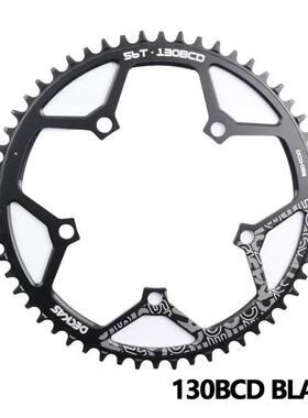 DECKAS130BCD正负齿圆盘5爪链轮50T52T54T56T58T黑色单盘