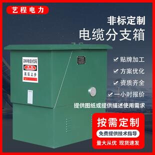 高压分支箱10KV欧式 12630A户外防雨一进二三四五出 电缆分支箱DFW